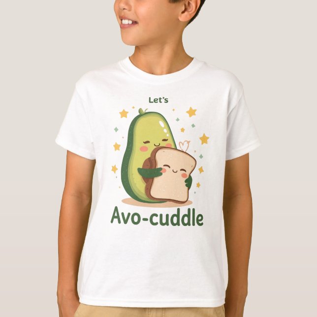 The Perfect Cuddle with Avocado and Toast T-Shirt (Front)