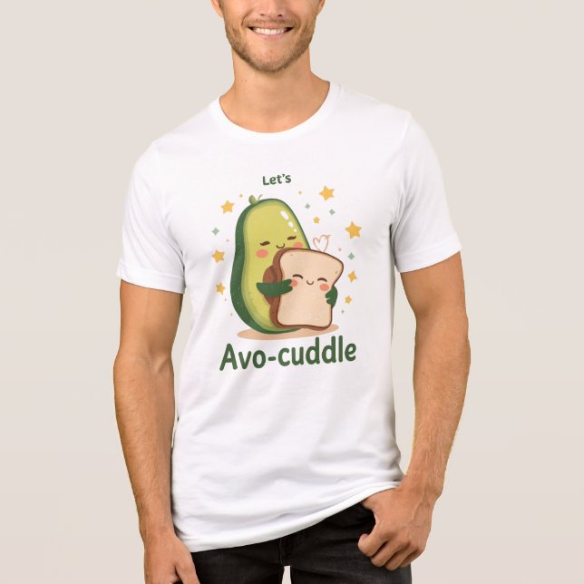 The Perfect Cuddle with Avocado and Toast Tri-Blend Shirt (Front)