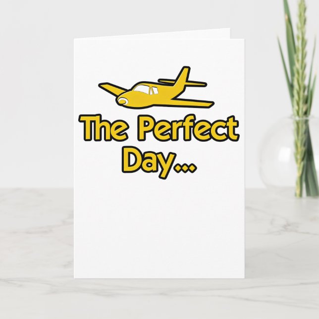 The Perfect Day Aeroplane Card (Front)