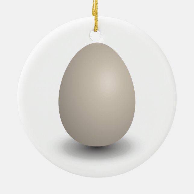 the perfect egg ceramic tree decoration (Back)