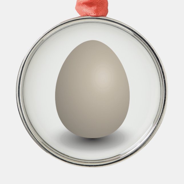 the perfect egg metal tree decoration (Front)