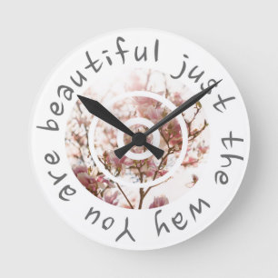 The perfect gift for her - clock with a quote