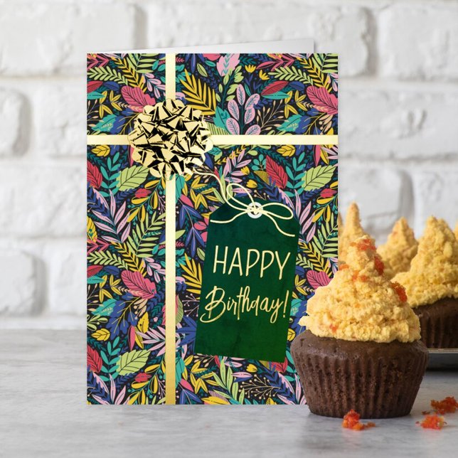 The Perfect Gift Happy Birthday Real Foil Greeting Card (Creator Uploaded)