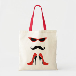 The Perfect Look in Black & Red Tote Bag