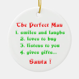 The Perfect Man-circle ornament