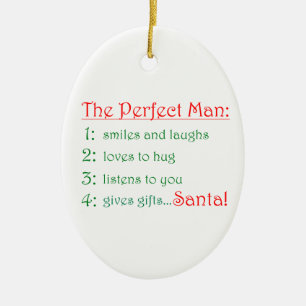The Perfect Man-oval ornament