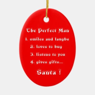 The Perfect Man-oval ornament