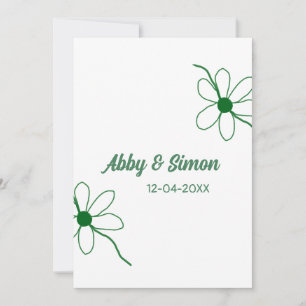 The perfect match add couple name date texture yea invitation