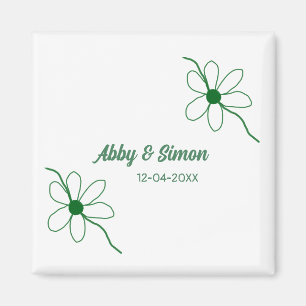The perfect match add couple name date texture yea magnet