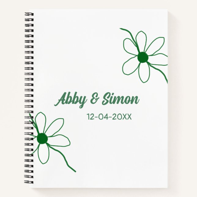 The perfect match add couple name date texture yea notebook (Front)