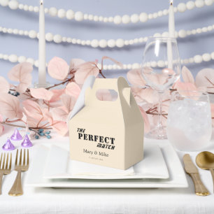 The PERFECT Match Champagne Gable Favour Box