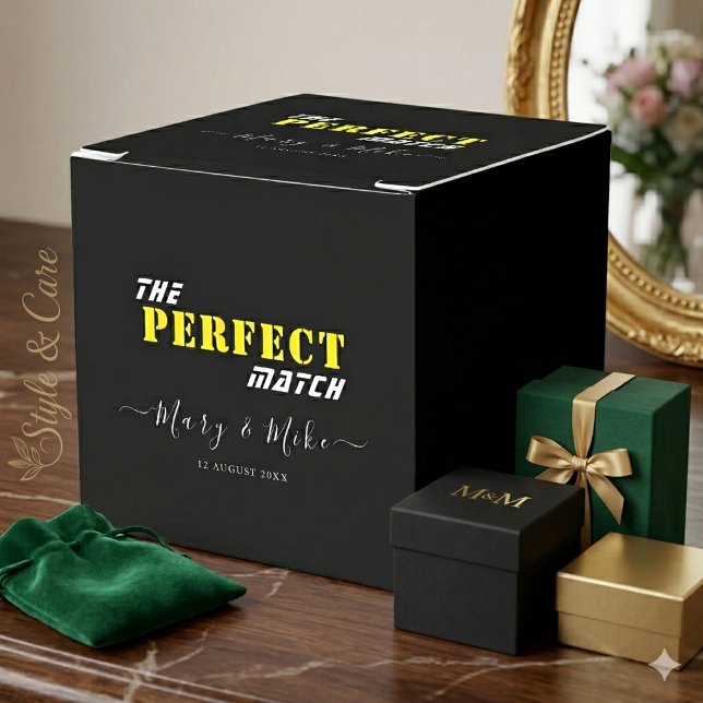 The PERFECT Match - Classic 2x2x2 Favour Box (The PERFECT Match - Classic 2x2x2 Favor Box)