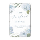 The perfect match dusty blue floral wedding
