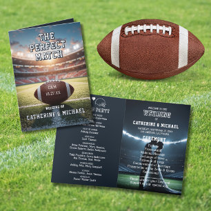 The Perfect Match Football Wedding Sports Lovers Program