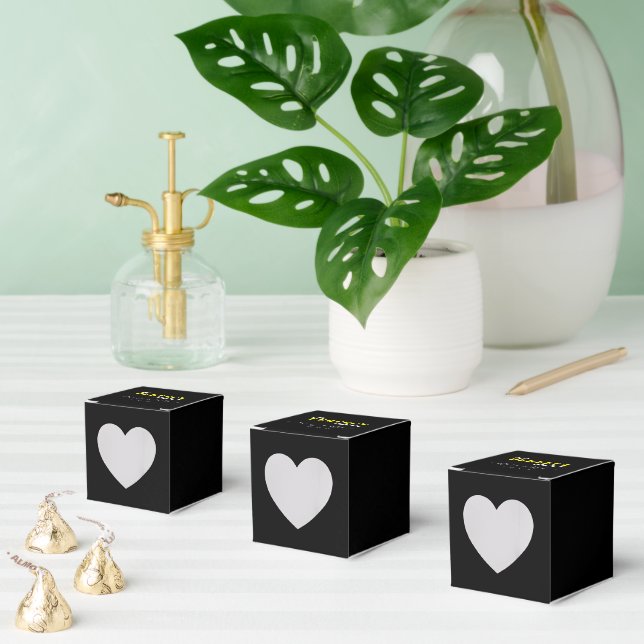 The PERFECT Match - Heart 2x2x2 Favour Box (Multiple)