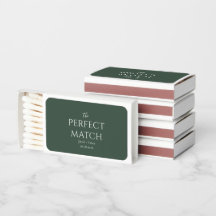 The Perfect Match Modern Emerald Wedding Matches