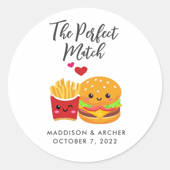 "The Perfect Match" Stickers (Front)