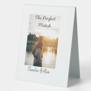 The perfect match wedding couple photo modern add