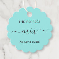 The Perfect Mix Favour Tag, Trail Wedding Gift Tag
