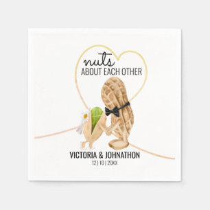 The Perfect Mix Nuts Funny Wedding Treat Napkin