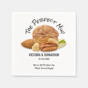 The Perfect Mix Nuts Thank You Wedding Treat Napkin