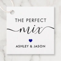The Perfect Mix Spice or Trail Mix Gift Tag, Navy