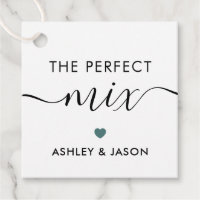 The Perfect Mix Spice or Trail Mix Tag, Grey Teal