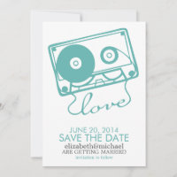 The Perfect Mix Wedding Save the Date {aqua}