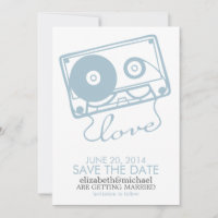 The Perfect Mix Wedding Save the Date {light blue}