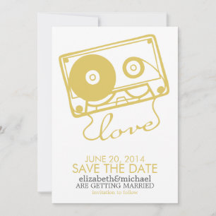 The Perfect Mix Wedding Save the Date {yellow}