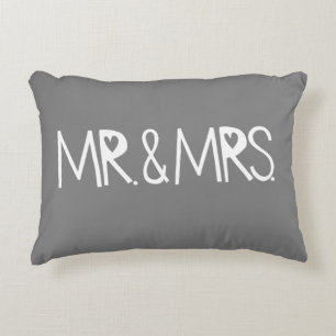 The Perfect Mr. and Mrs. Wedding gift Decorative Cushion