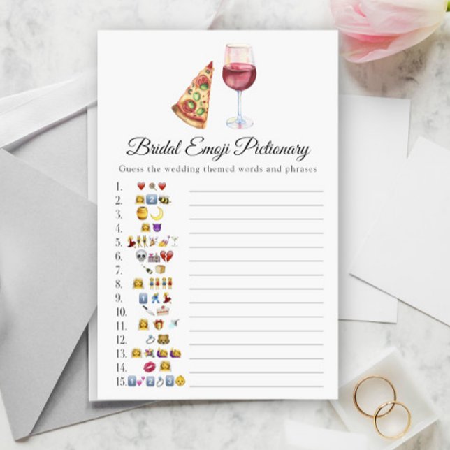 The perfect pair Bridal shower emoji pictionary (Creator Uploaded)
