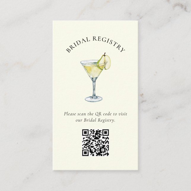 The Perfect Pair Bridal Shower Enclosure Card (Front)