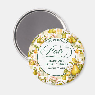 The Perfect Pair Cottagecore Bridal Shower Favour Magnet