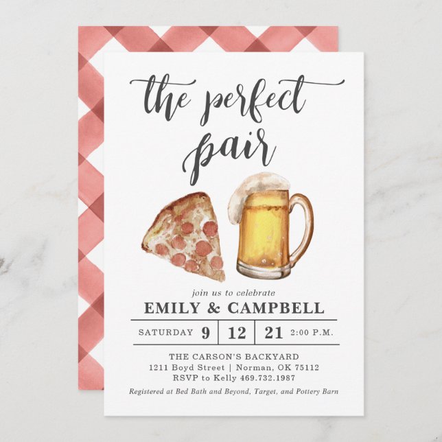 The Perfect Pair Invitation (Front/Back)