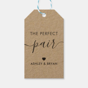 The Perfect Pair Tag, Homemade Gift Tag, Kraft Gift Tags