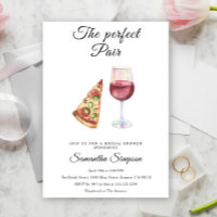 The Perfect Pair Wine and Pizza Bridal Shower