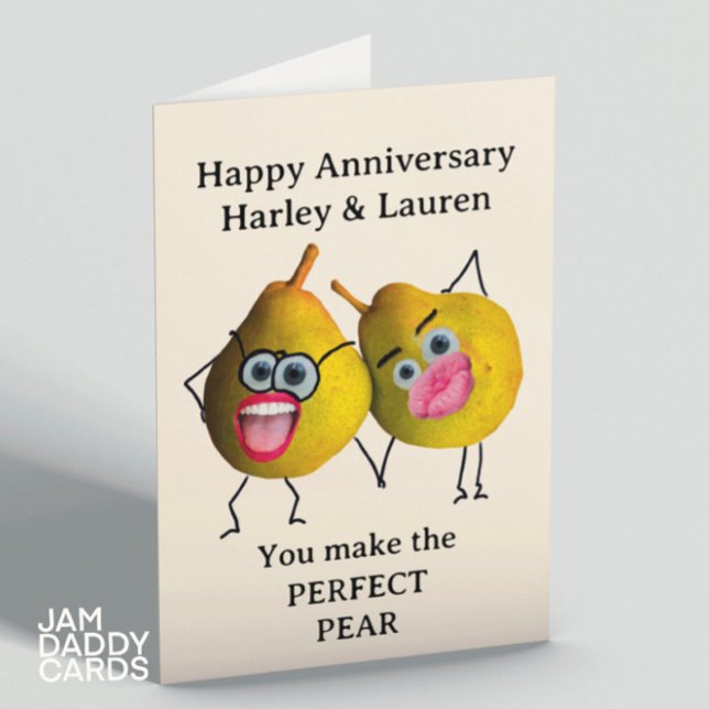 The Perfect Pear gay/lesbian/bi engagement Card (Creator Uploaded)
