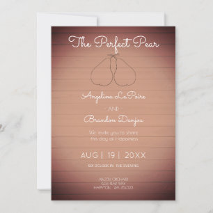 The Perfect Pear no2 -  Orchard   theme   Invitation