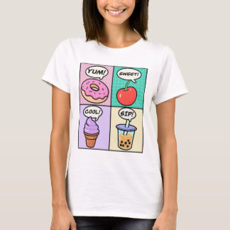 the perfect summer treats doughnut, cherry ice bub T-Shirt