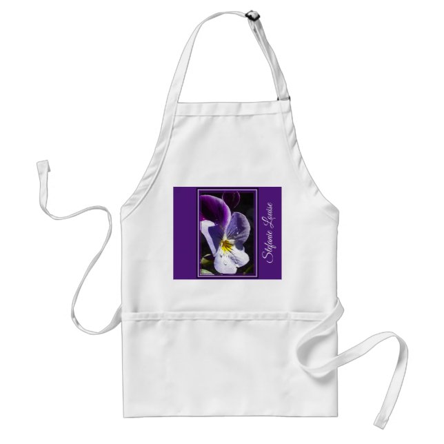 The Perfect Viola Flower Standard Apron (Front)
