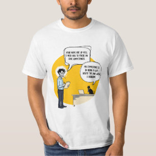 The Performance Review - Cat culture humour T-Shirt