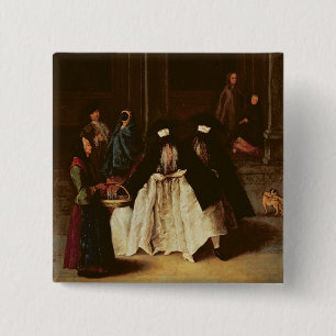 The Perfume Seller (oil on canvas) (see alo 166068 15 Cm Square Badge