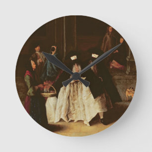 The Perfume Seller (oil on canvas) (see alo 166068 Round Clock