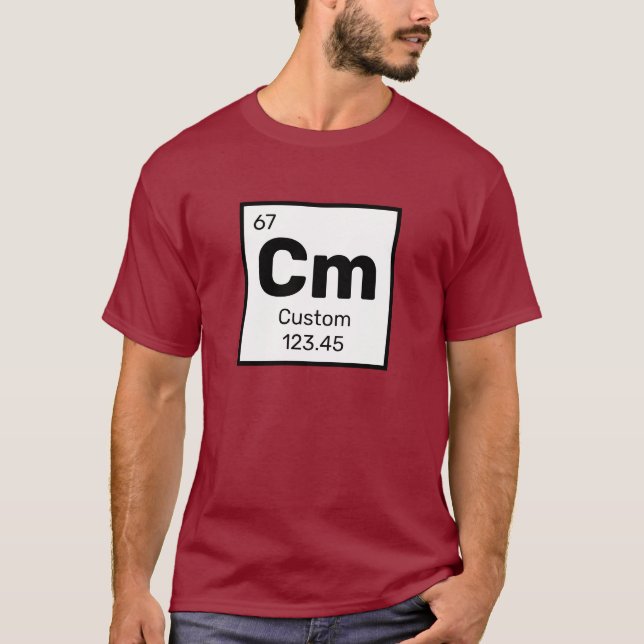 The Periodic Table - Custom Element T-Shirt (Front)
