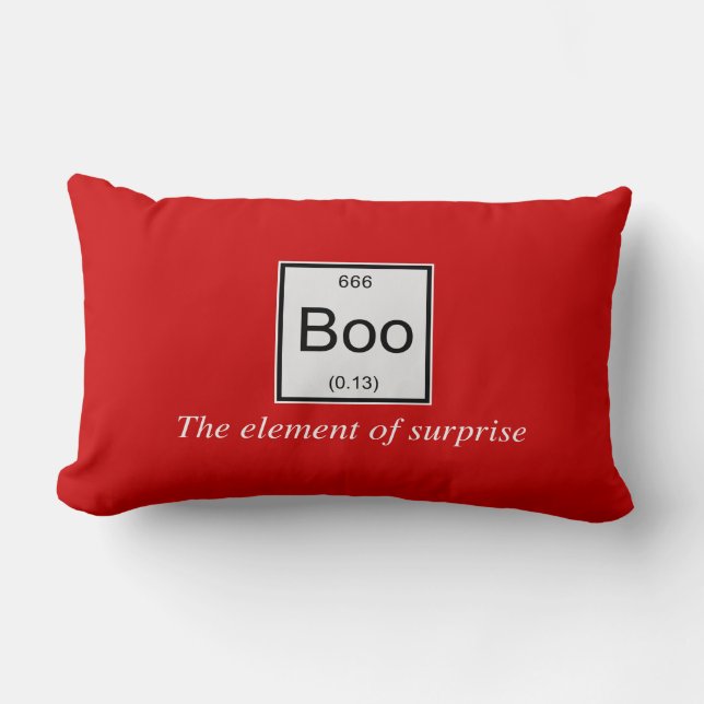 The periodic table element of surprise is Boo, Lumbar Cushion (Front)