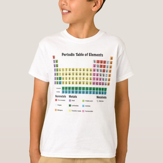 The Periodic Table of Elements T-Shirt (Front)