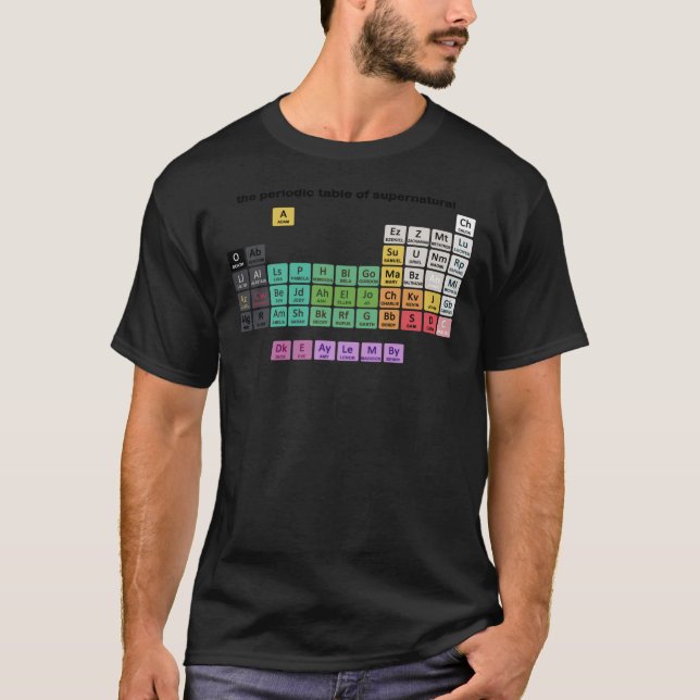 The Periodic Table Of Supernatural Essential T-Shi T-Shirt (Front)