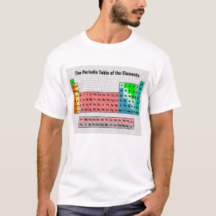 The Periodic Table (Simple w/ Element Background) T-Shirt