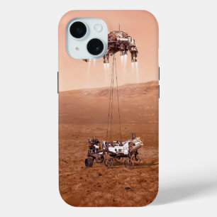The Perseverance Rover Landing Safely On Mars. iPhone 15 Case